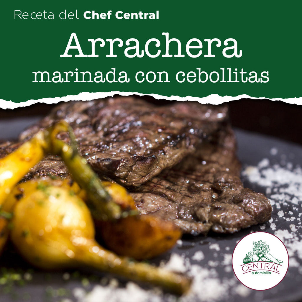 Receta: Arrachera Marinada Con Cebollitas Fácil Y Rápida