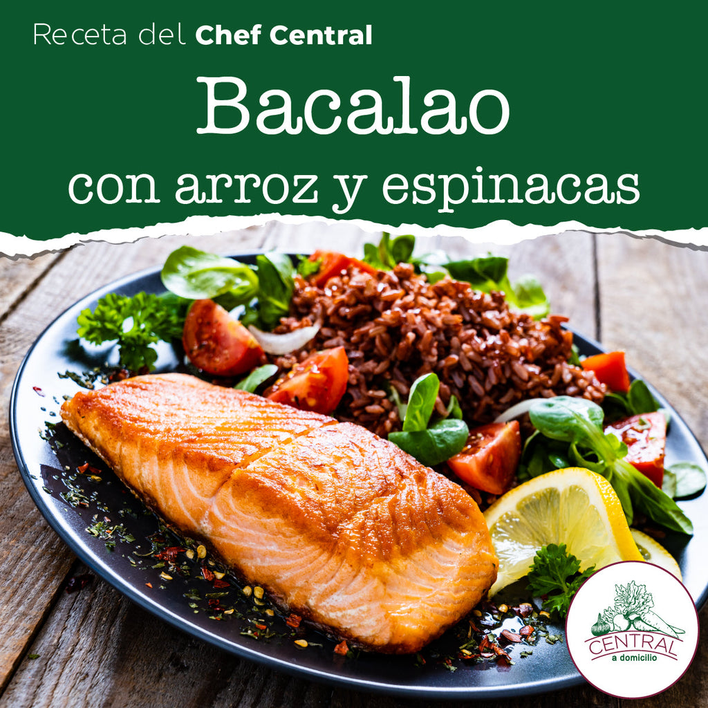 Receta: Bacalao Con Arroz Y Espinacas Fácil Y Rápido