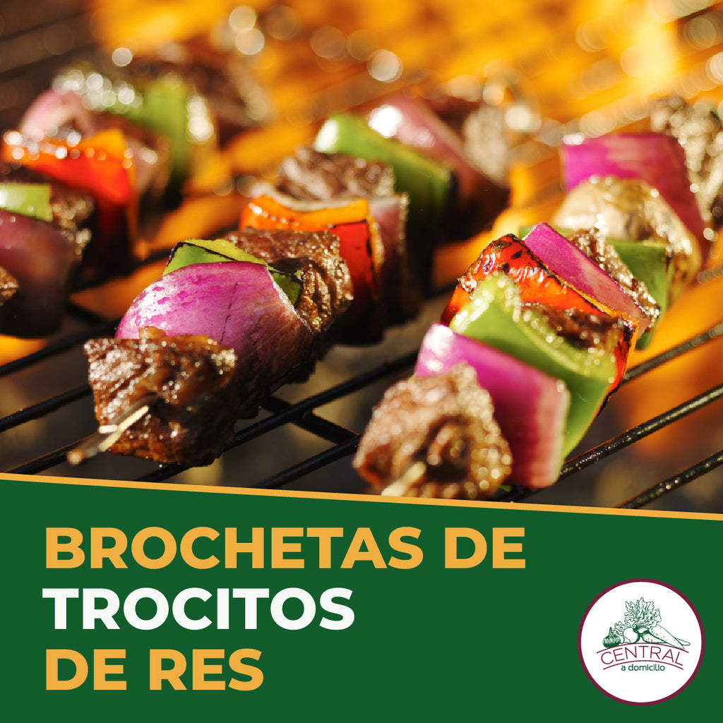 Receta: Brochetas De Trocitos De Res Fáciles Y Rápidas