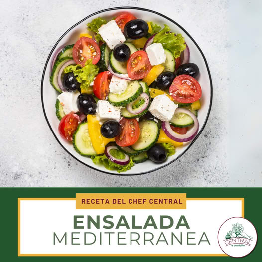 Receta: Ensalda Mediterránea Fácil Y Rápida
