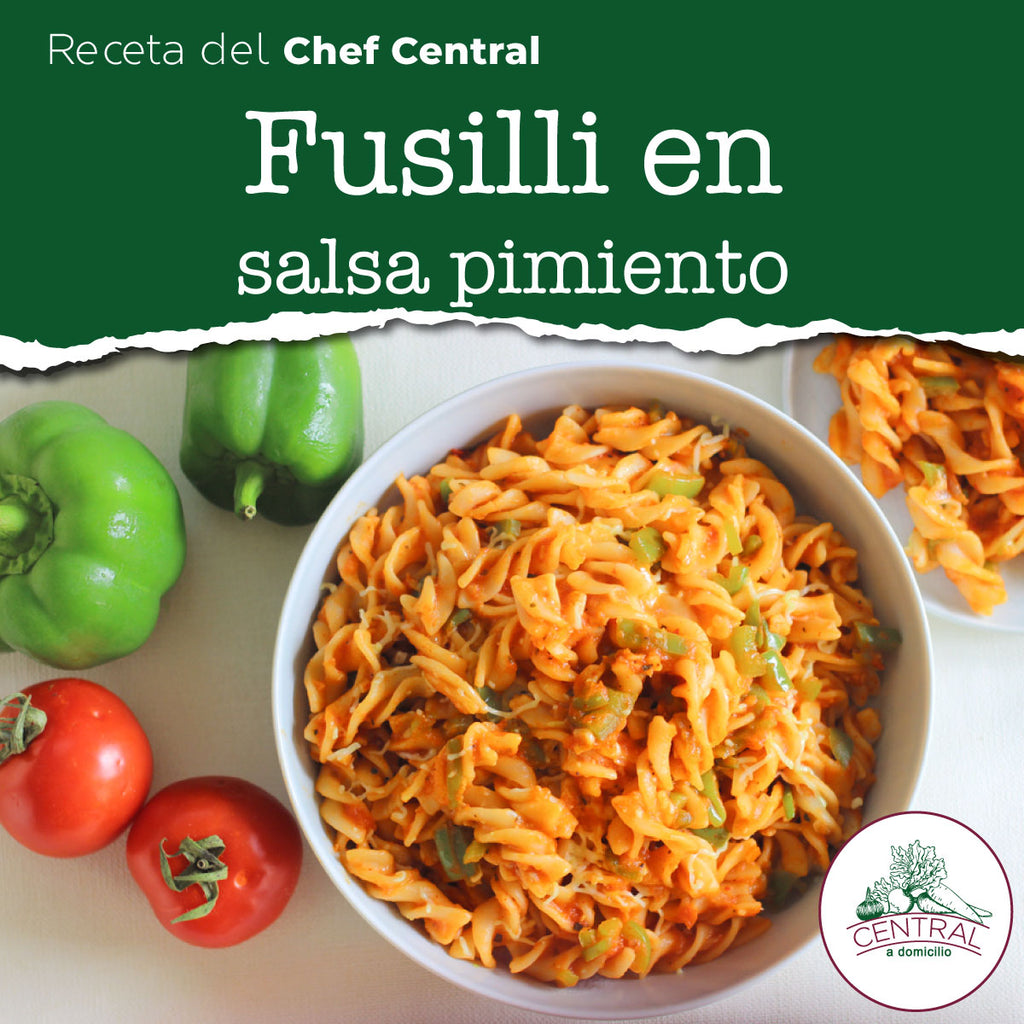 Receta: Fusilli En Salsa Pimiento Fácil Y Rápido