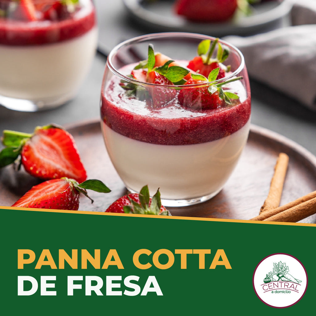 Receta: Panna Cotta De Fresa Fácil Y Rápido