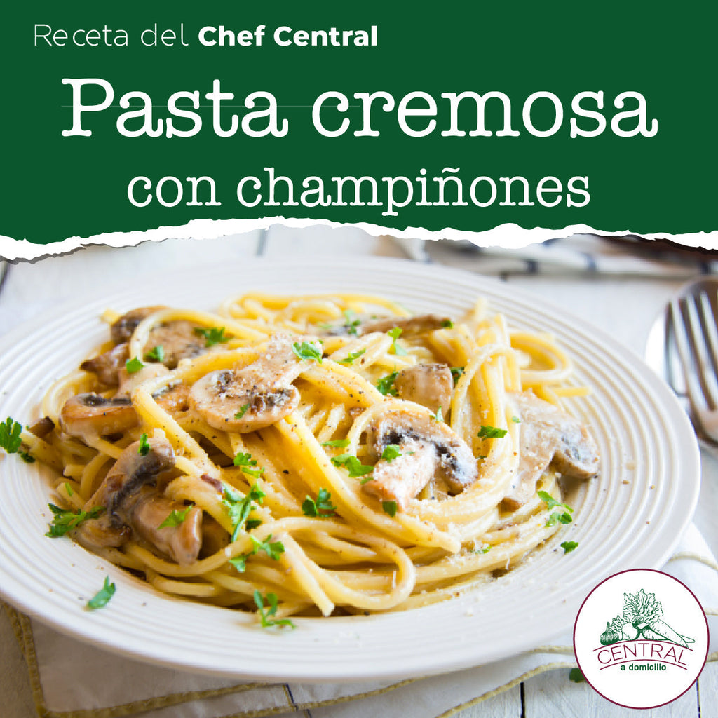 Receta: Pasta Cremosa Con Champiñones Fácil Y Rápida