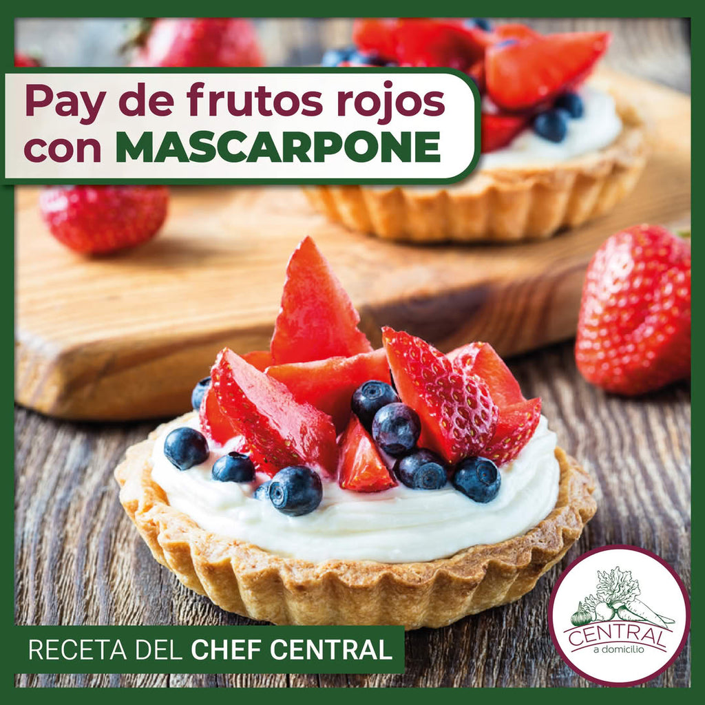 Receta: Pay De Frutos Rojos Con Mascarpone Fácil Y Rápido
