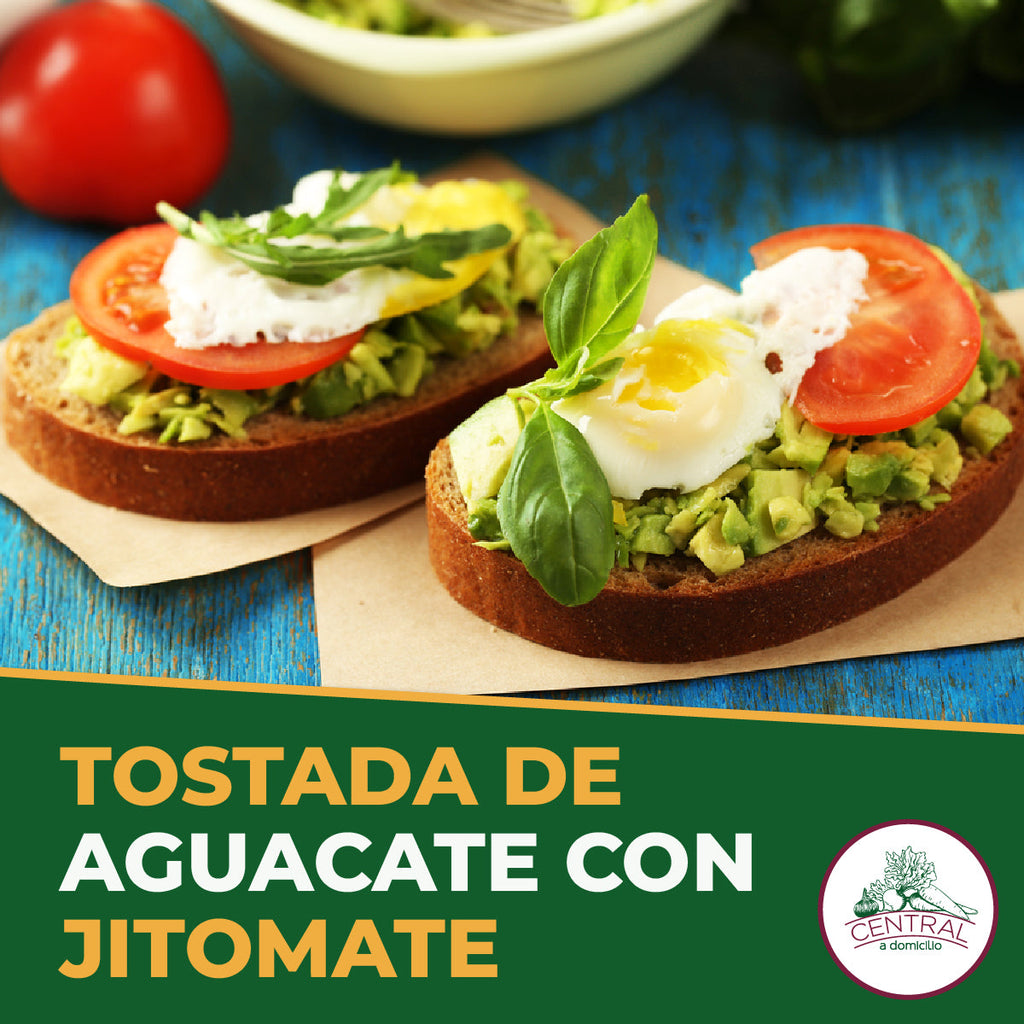 Receta: Tostada De Aguacate Con Jitomate Fácil Y Rápida