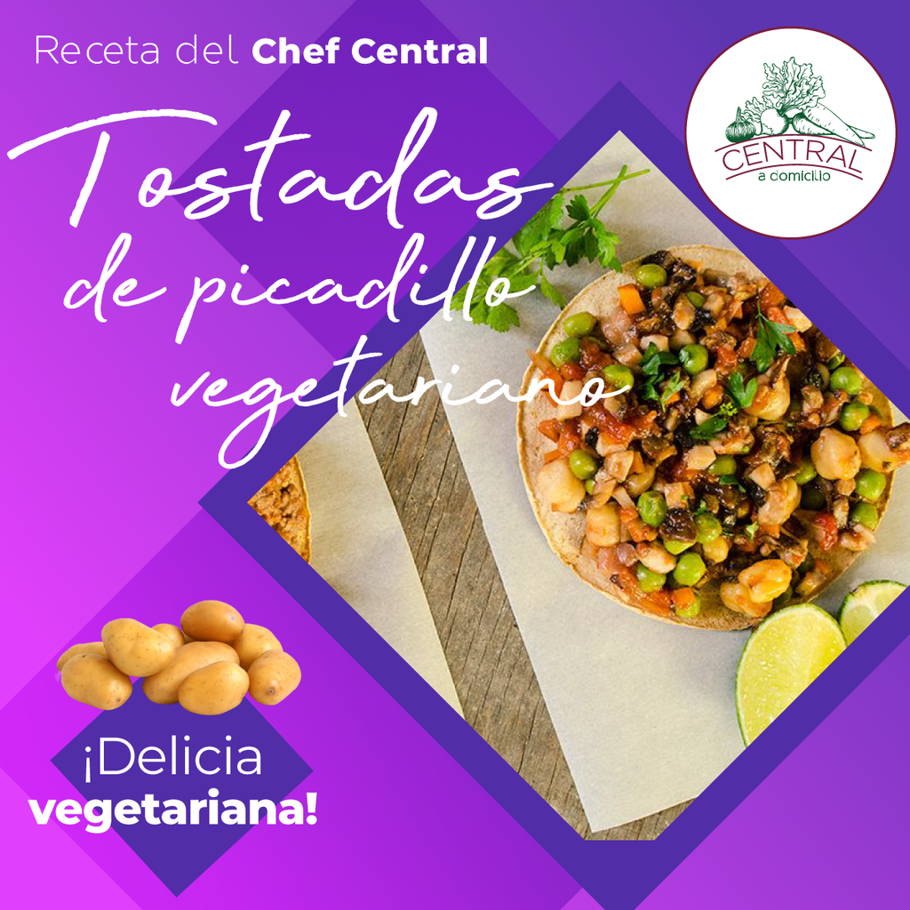 Receta: Tostadas De Picadillo Vegetariano Fáciles Y Rápidas