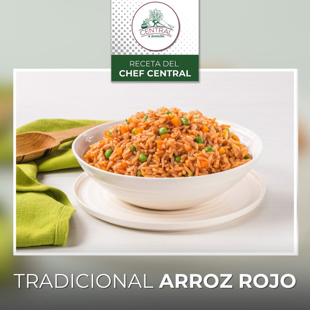 Receta: Tradicional Arroz Rojo Fácil Y Rápido